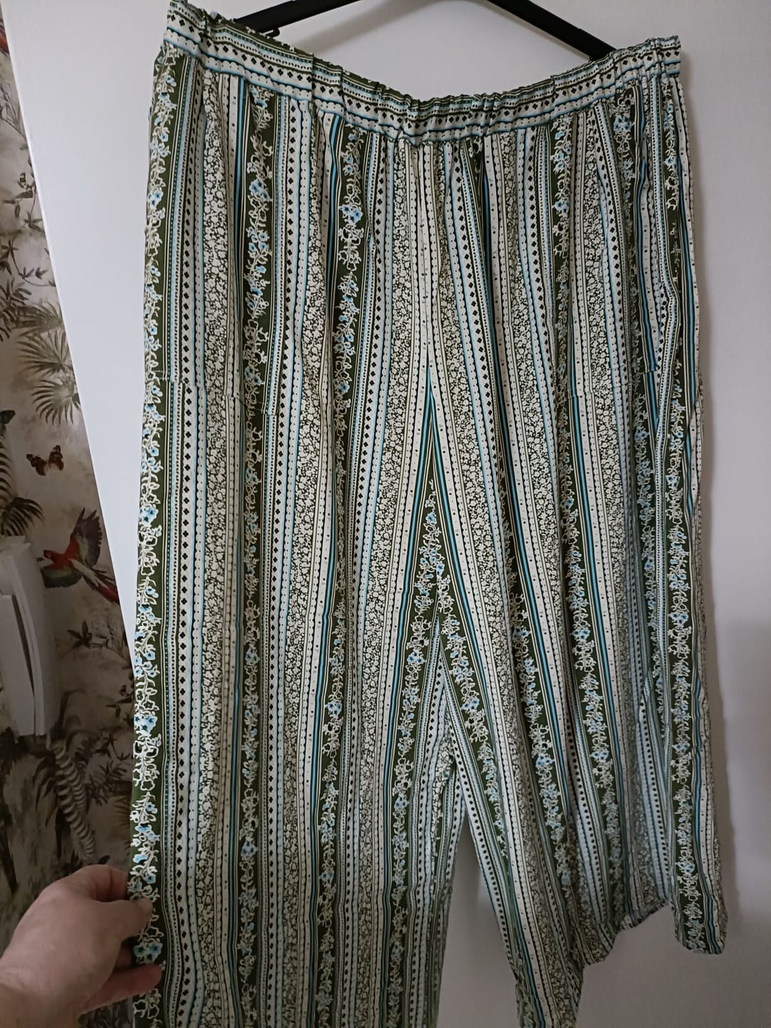 Customer photo review of Floral Stripes Viscose Challis Fabric