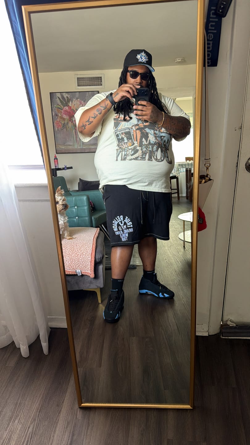 Customer photo review of MJ "UNC" Tee