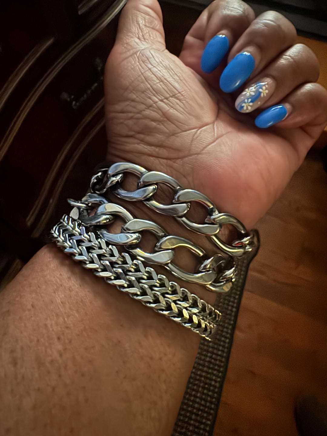 Customer photo review of Mila Stainless Steel Anklet