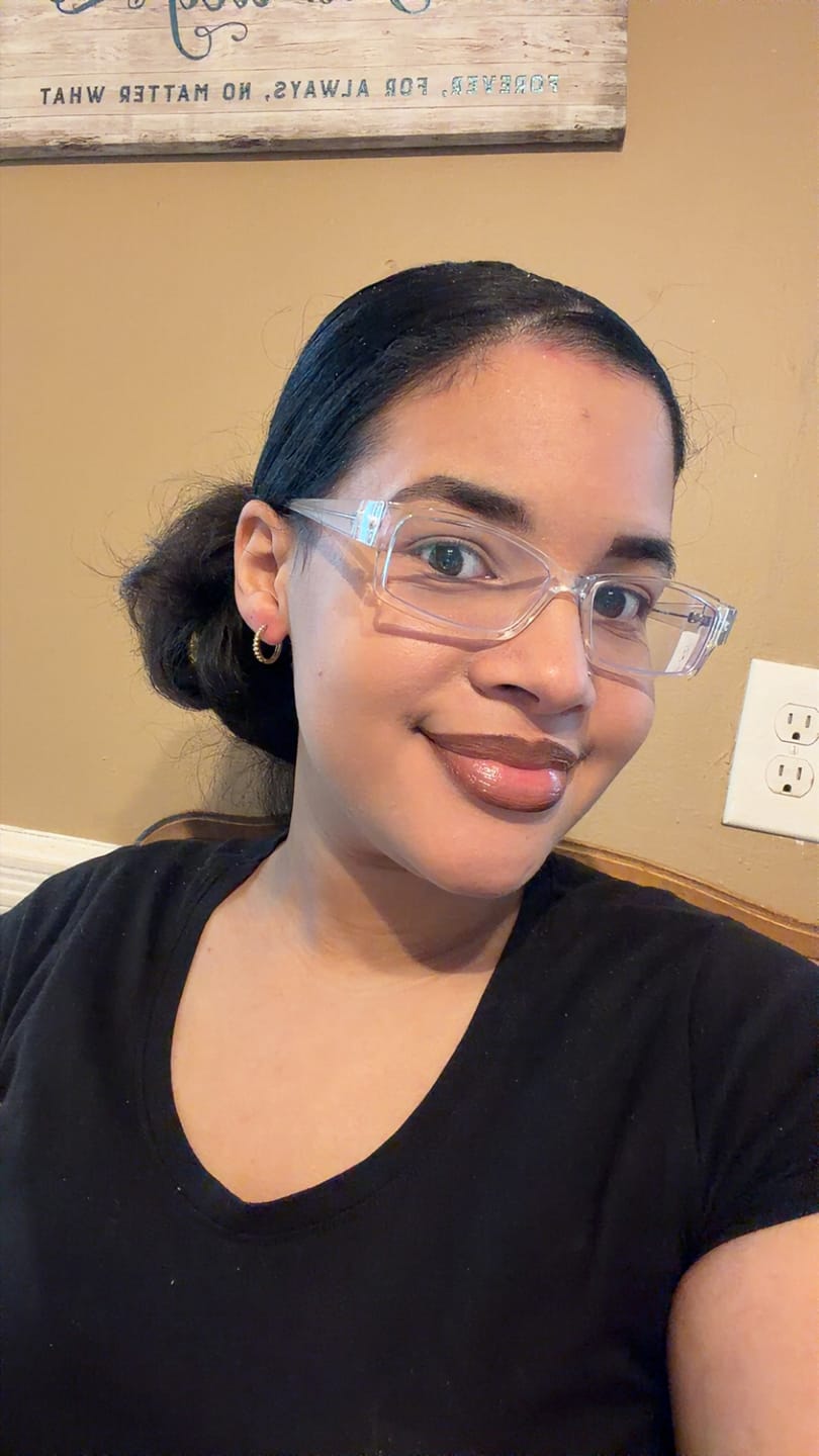 Customer photo review of Iced Eternity Earrings