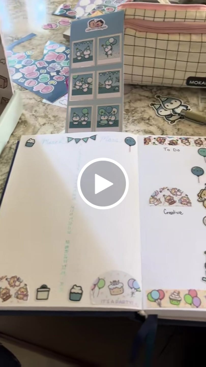 Customer video review of Happy Birthday Washi Tape (Set of 2)