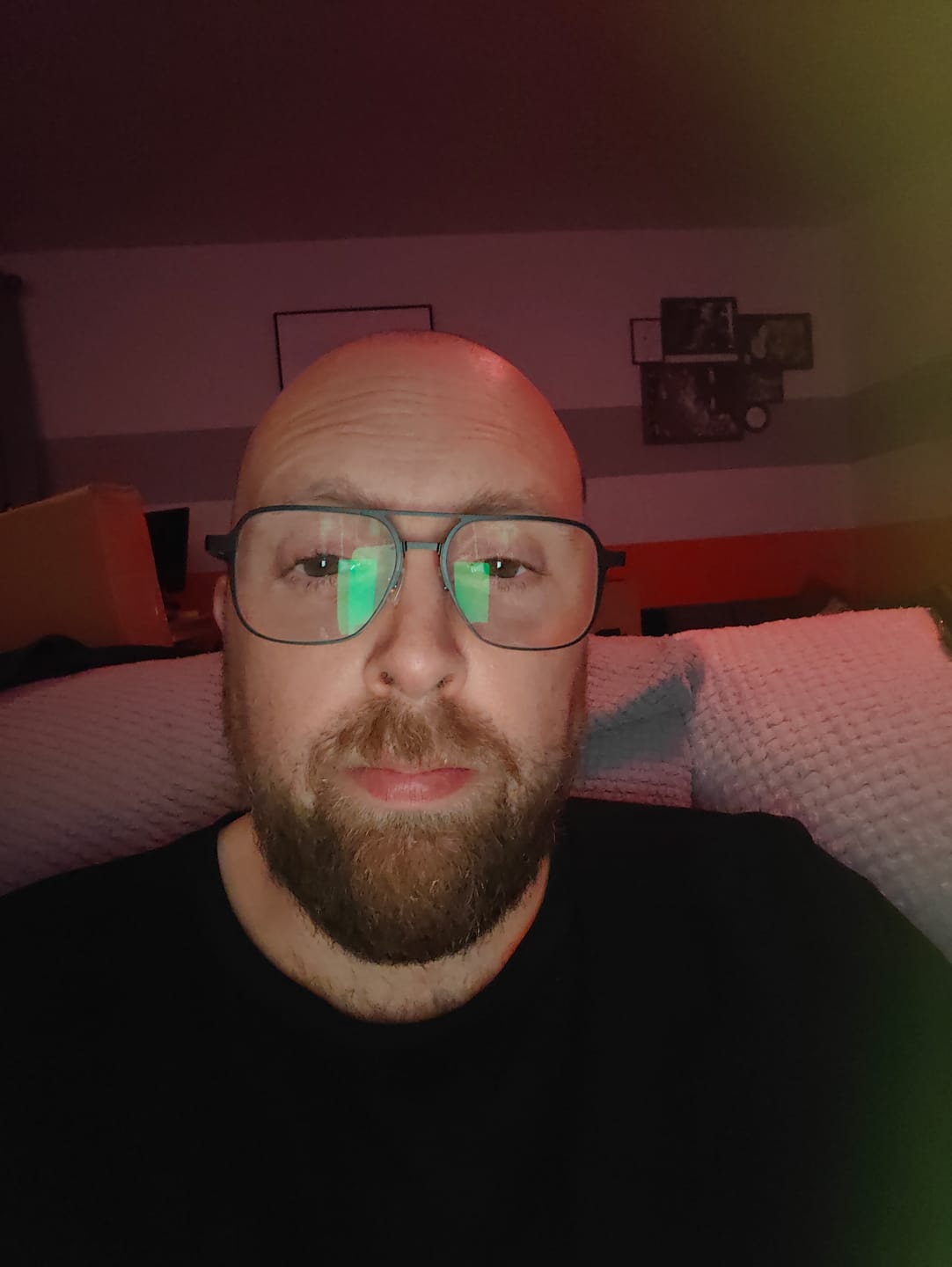 Customer photo review of Arnold Magnetic Clip-on | Black Frame