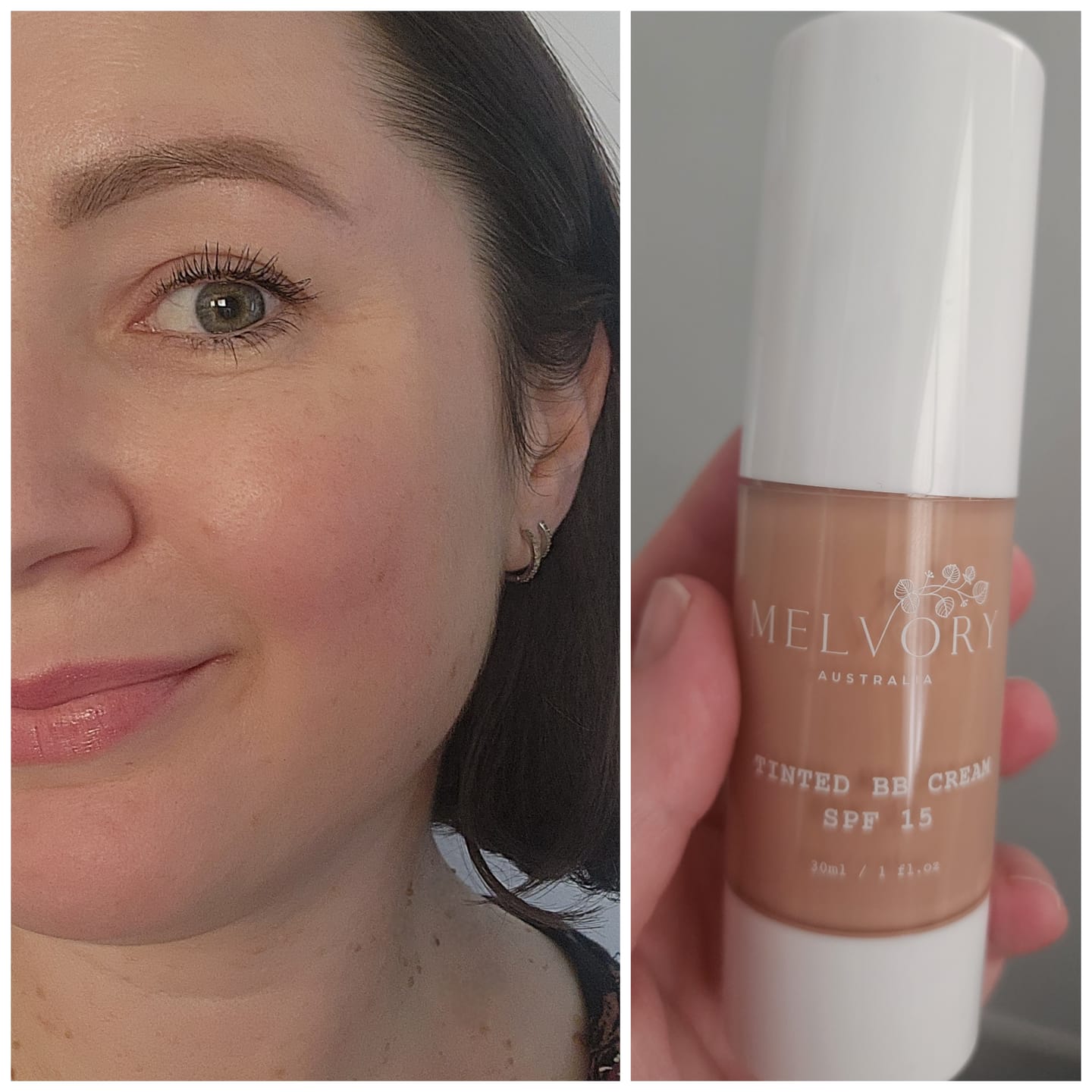Customer photo review of NEW! Tinted BB Cream SPF 15