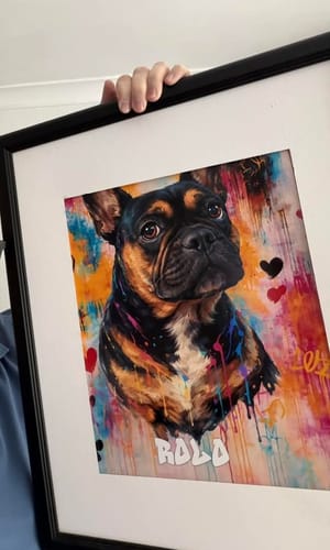 Customer photo review of Graffiti -  Personalised Poster