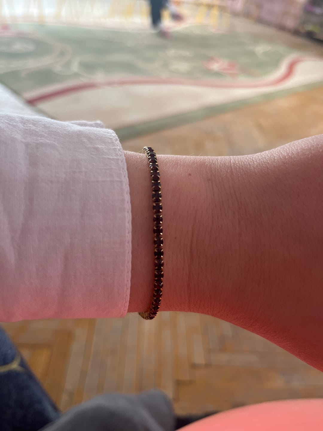 Customer photo review of Ava Gold Burgundy