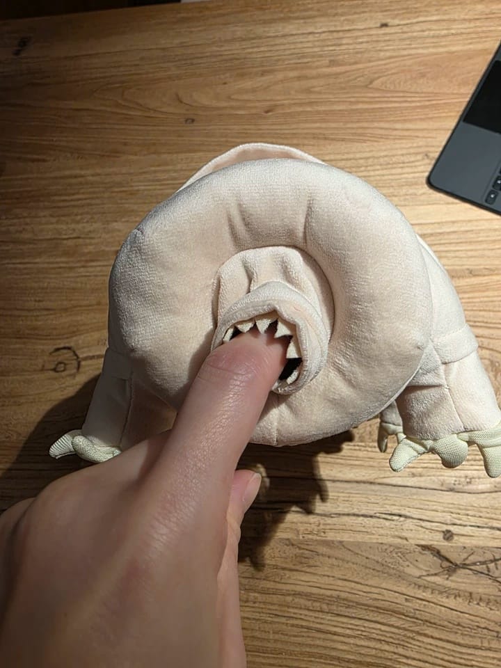 Customer photo review of Tardigrade Plush Toy – Lifelike and Soft Water Bear Stuffed Animal for Science Enthusiasts