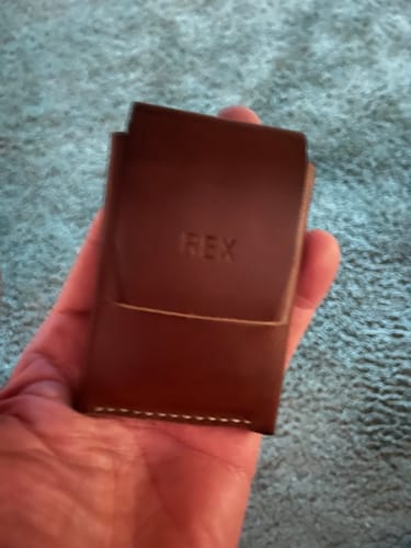 Customer photo review of Slimmad plånbok i äkta läder