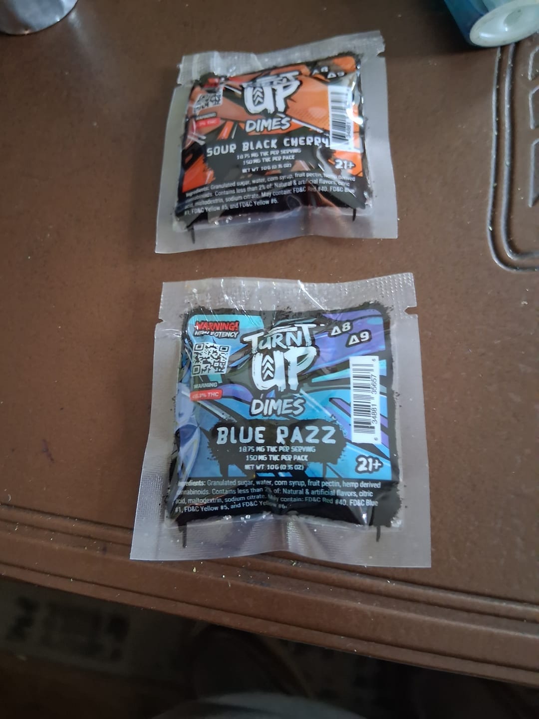 Customer photo review of Dime Gummy - Blue Razz