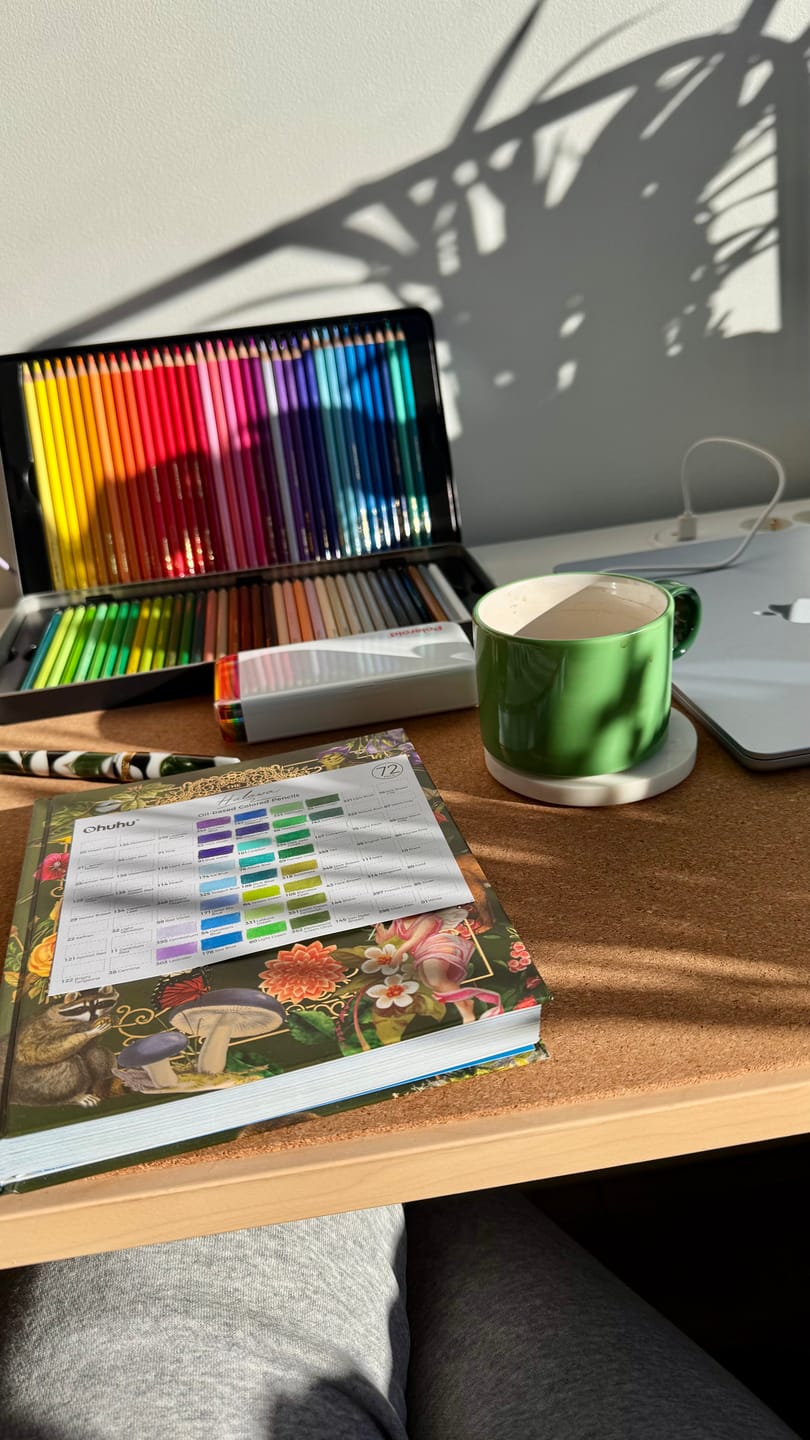 Customer photo review of Ohuhu Halawa Series 72 Colors Oil-based Colored Pencils