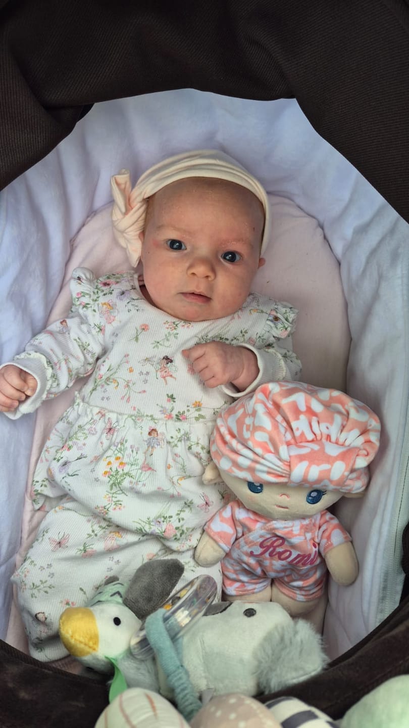 Customer photo review of Personalized Pudding Baby Girl - Light