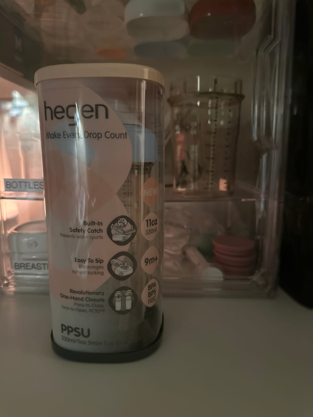 Customer photo review of Hegen PCTO™ 330ml/11oz Straw Cup PPSU Blue (9 months and above)