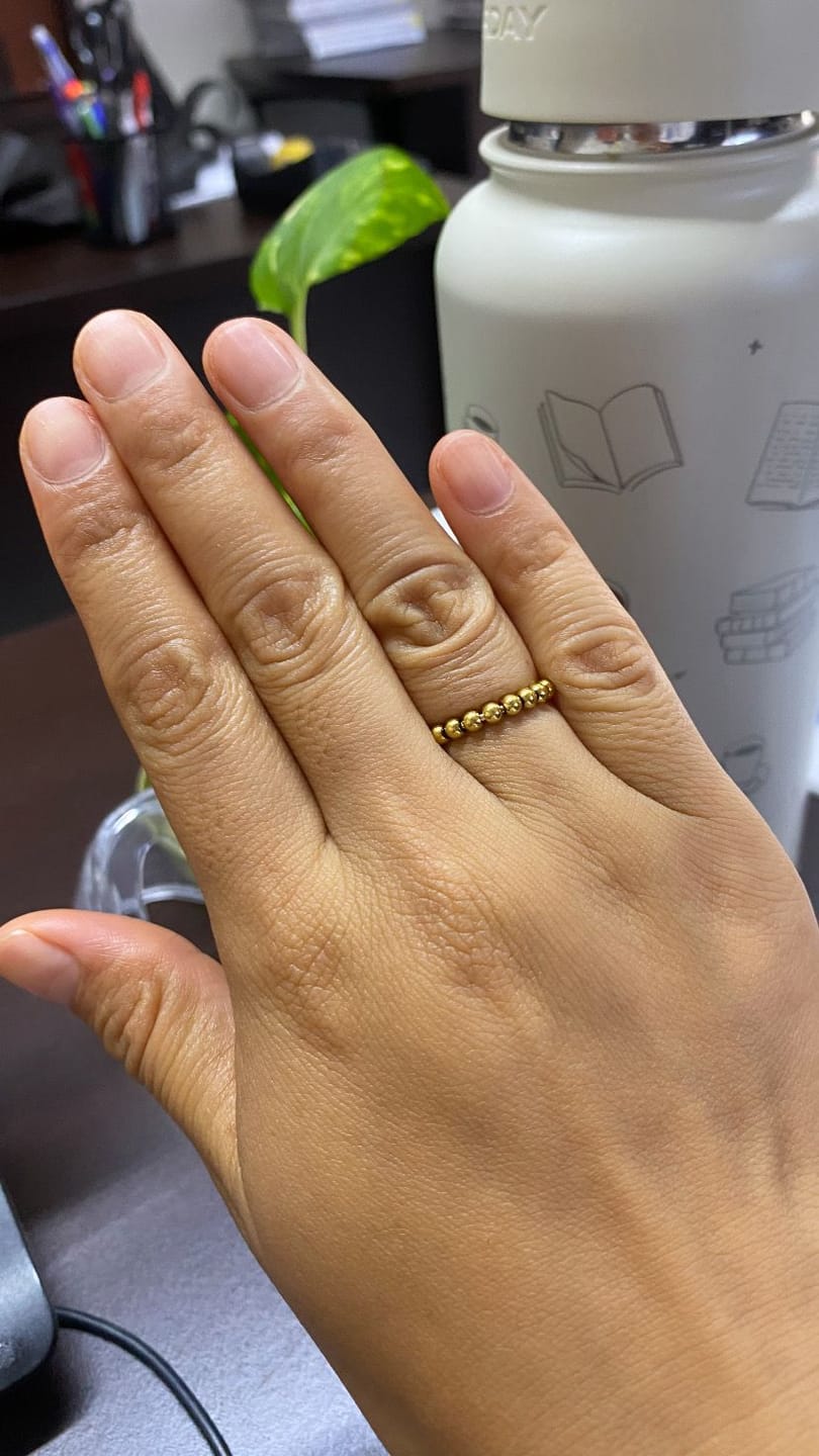 Customer photo review of Anillo Anti-Ansiedad