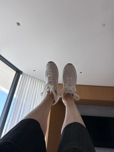 Customer photo review of HM May Derby Shoes White Calfskin 616144
