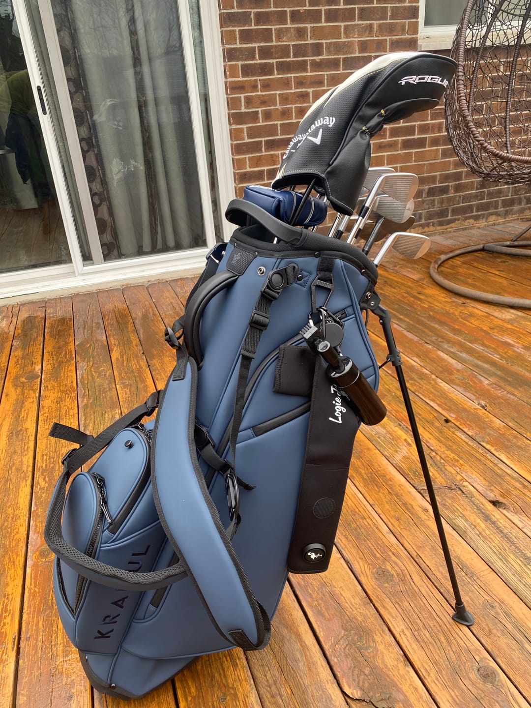 Customer photo review of LUX 9.5" 14-Way Hybrid Stand Bag: Blue Steel