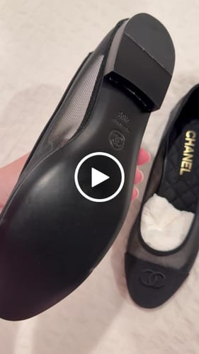 Customer video review of CC 25p Ballet Flat Black Mesh Fabric Grosgrain