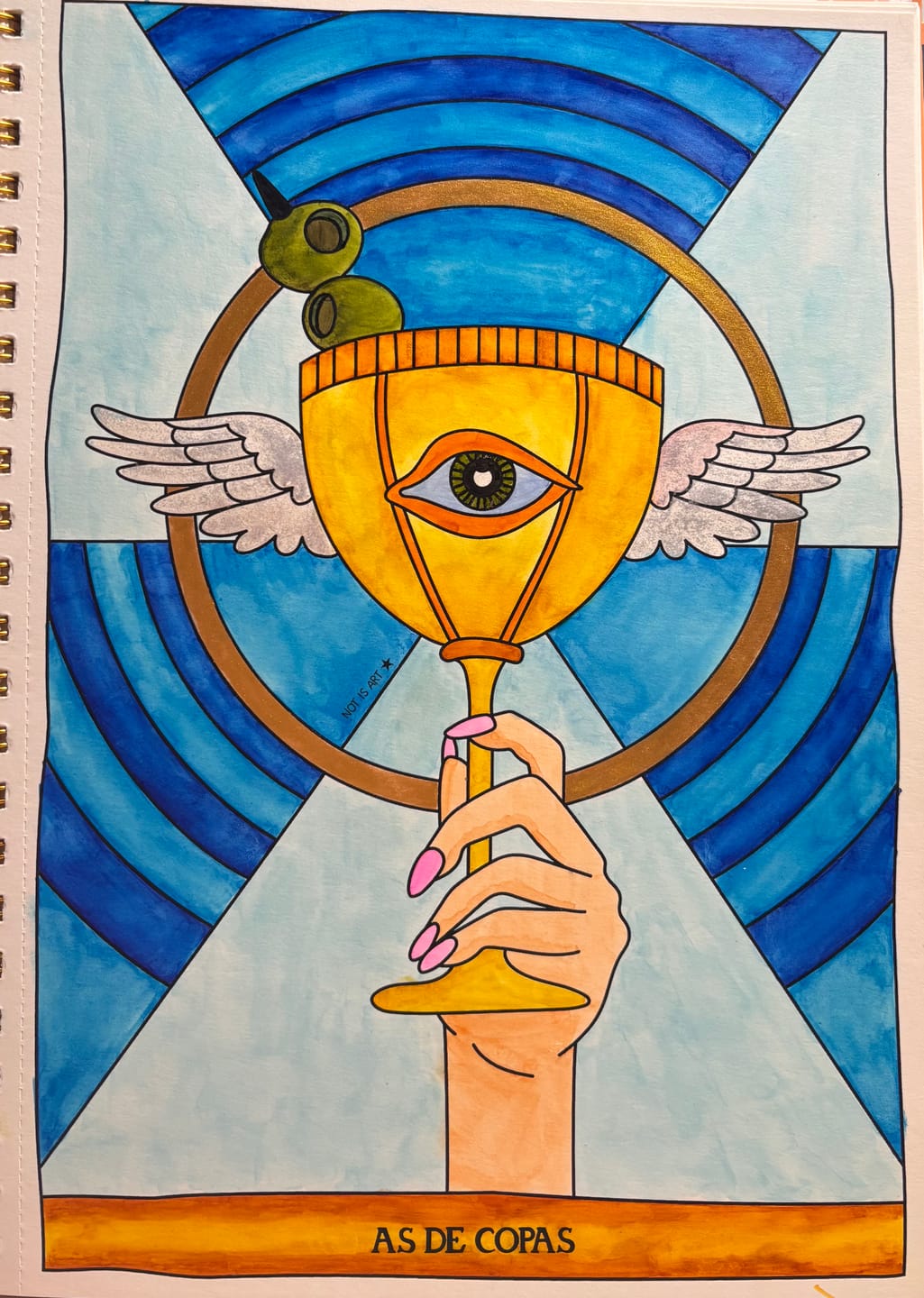Customer photo review of TAROT PARA COLOREAR: Tomo II - Arcanos menores