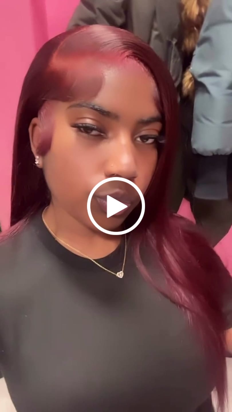 Customer video review of Chocolate Brown Straight Frontal Wig