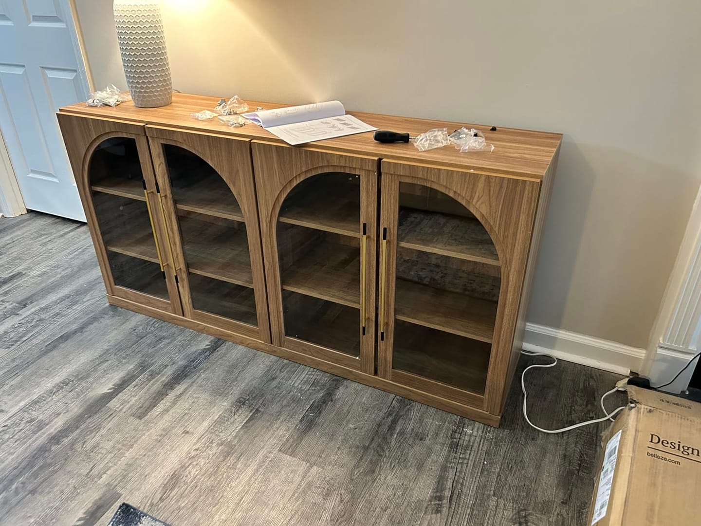 Customer photo review of Jagger 65" Double-Arc Wood Door Sideboard