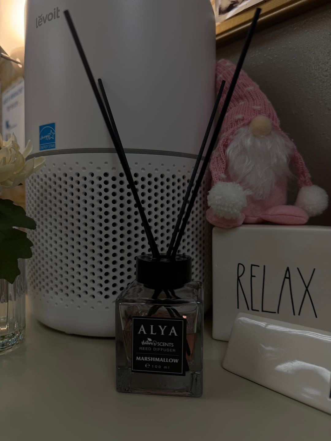 Customer photo review of 3.3oz ALYA Nature Scents Reed Diffuser Sweet Marshmallow Long Lasting Home Fragrance