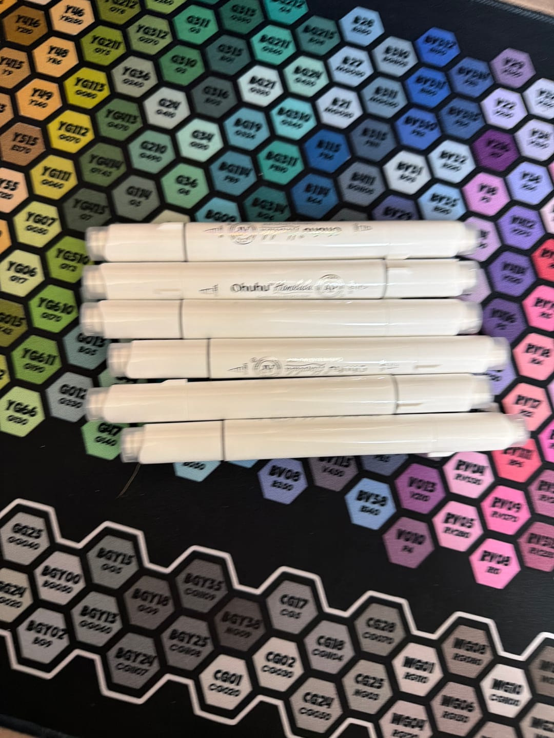 Customer photo review of Ohuhu Honolulu Colorless Blender Marker - Pack of 6