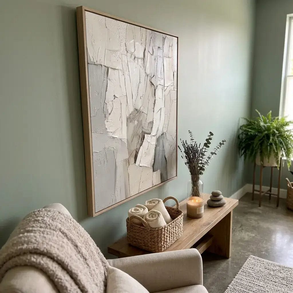 Customer photo review of Abstract Relief Textured Art #CXV038