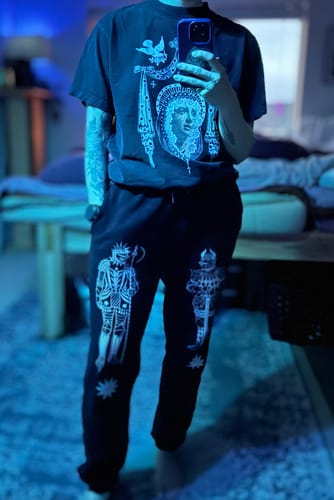 Customer photo review of Knights Joggers