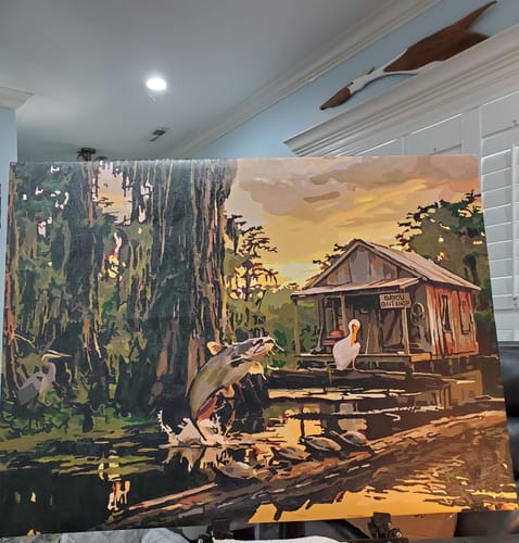 Customer photo review of Custom Paint by Numbers