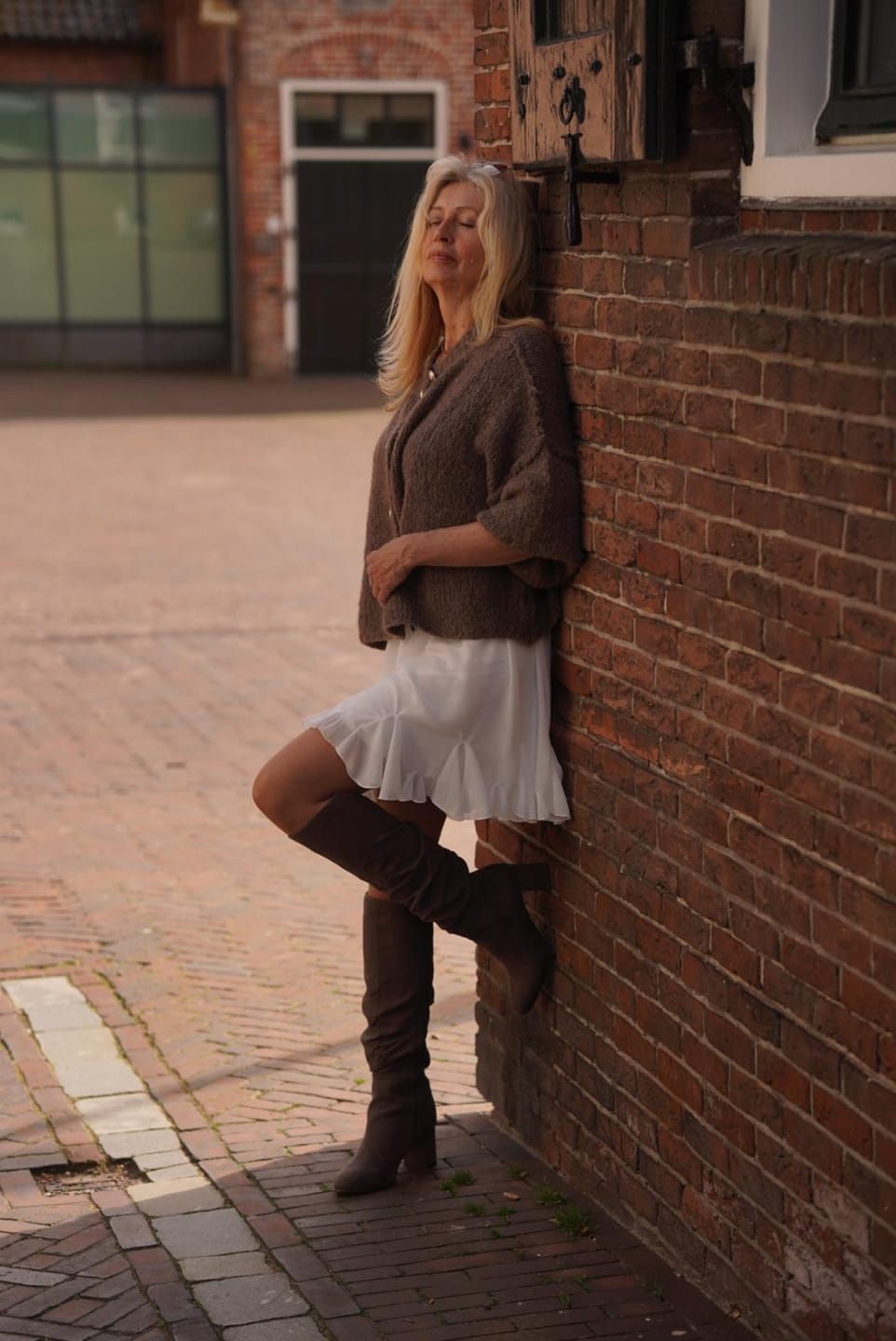 Customer photo review of Oversized Cardigan Short "CozyGlam"