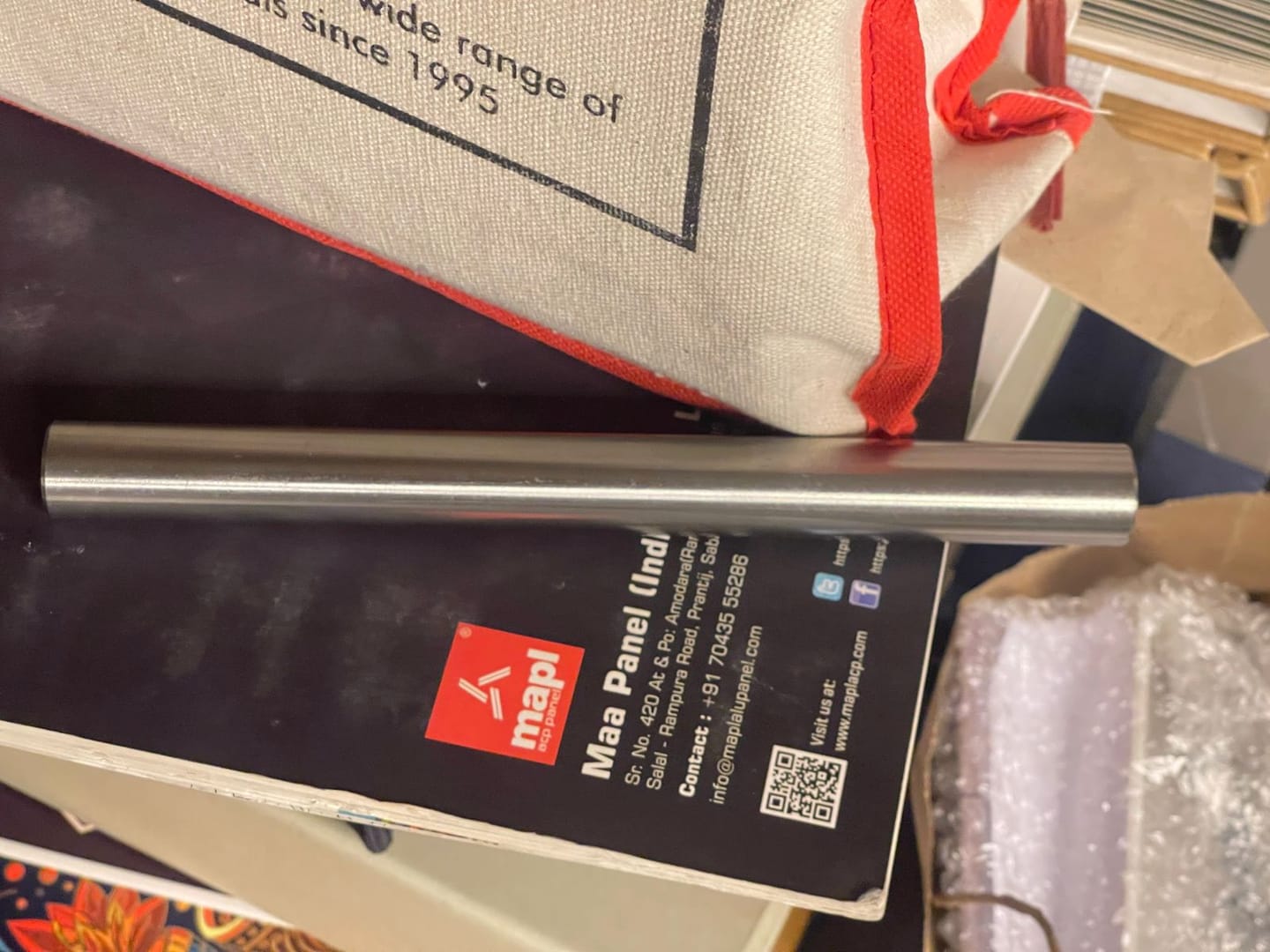Customer photo review of Stainless Steel Virtual Rod – Vastu Remedy for Durable Energy Balancing & Long-term Door Protection | Ideal for Main Entrances | 18 & 22 mm Thickness | 9 & 12 Inch Sizes