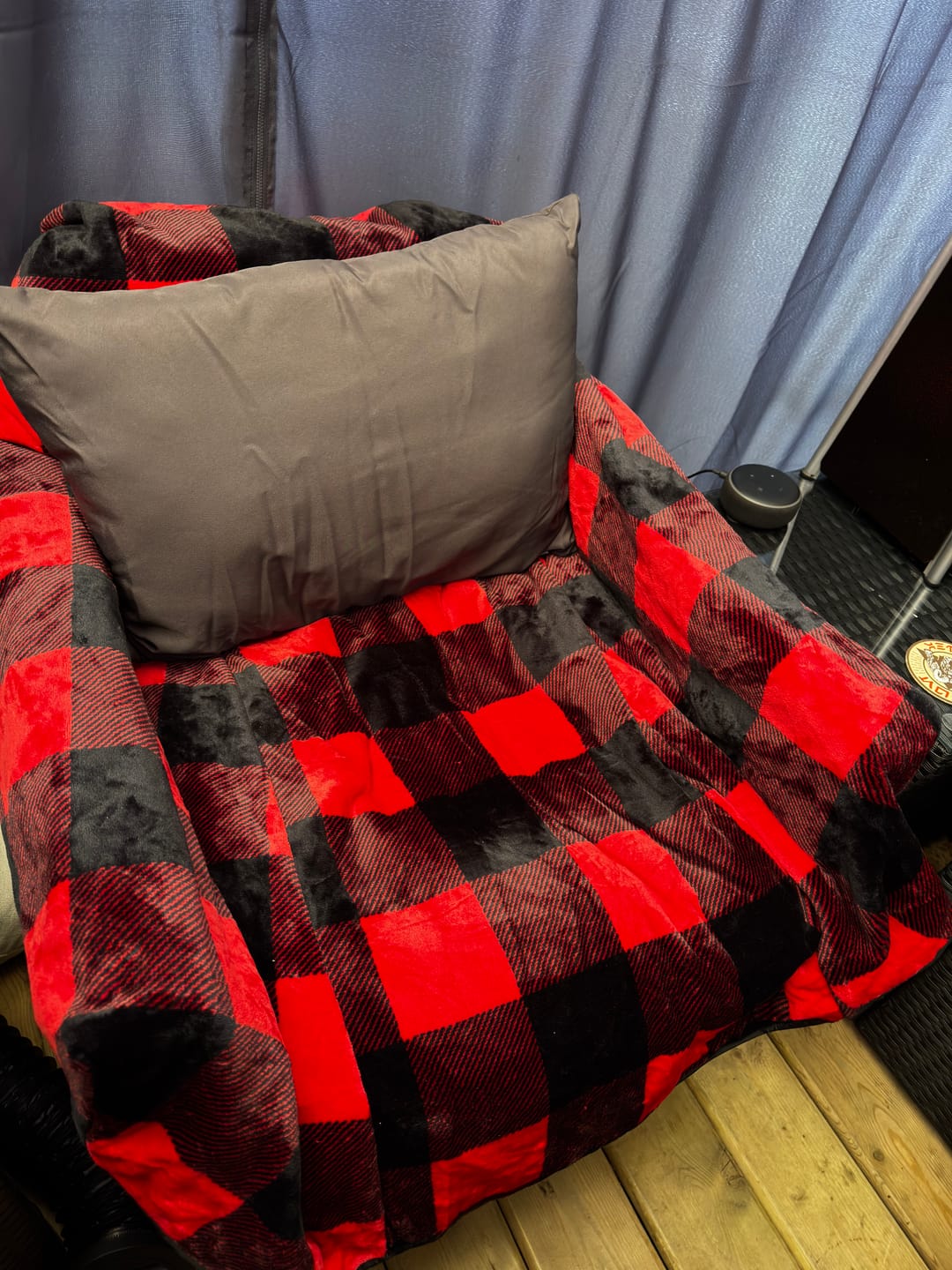 Customer photo review of The Chair Blanket