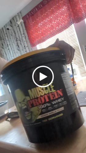 Customer video review of Whey Protein Powder Bucket