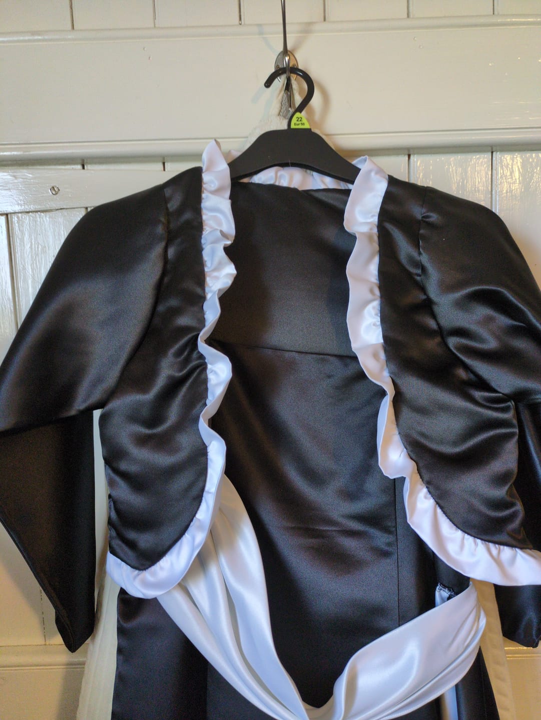 Customer photo review of Plain Duchess Satin Fabric