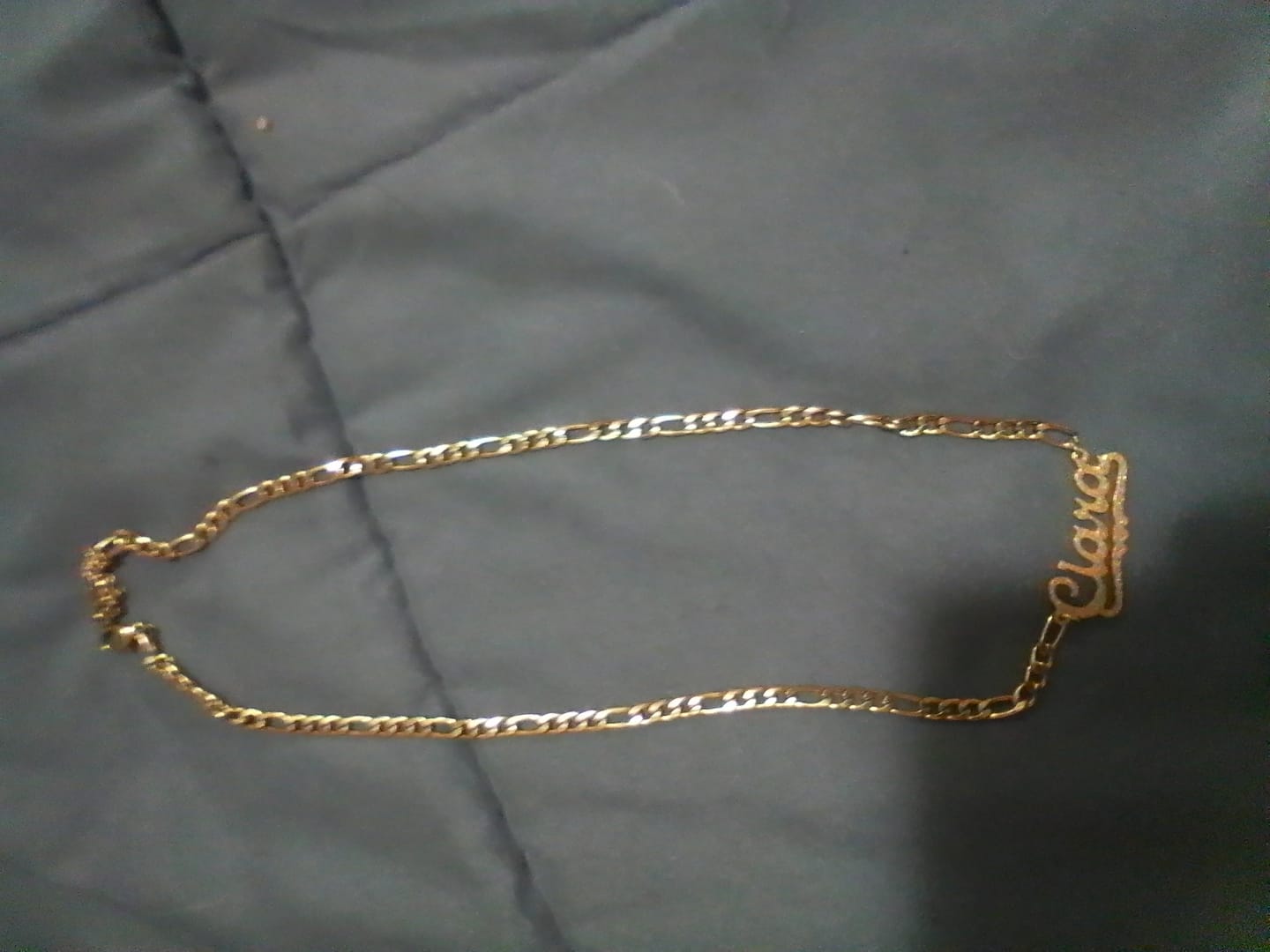 Customer photo review of Kids Diamond Cut Heart Name Necklace