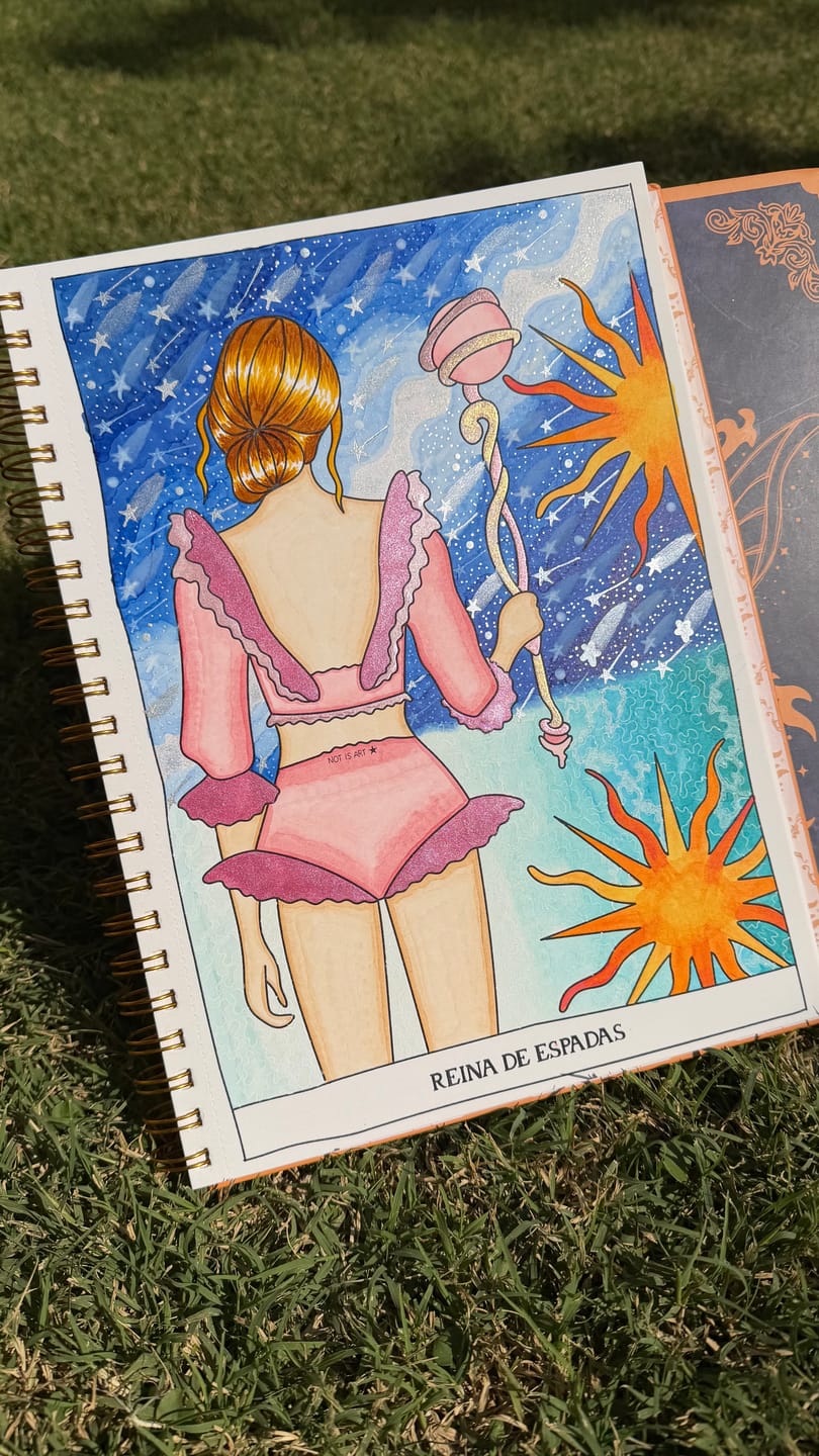 Customer photo review of TAROT PARA COLOREAR: Tomo II - Arcanos menores