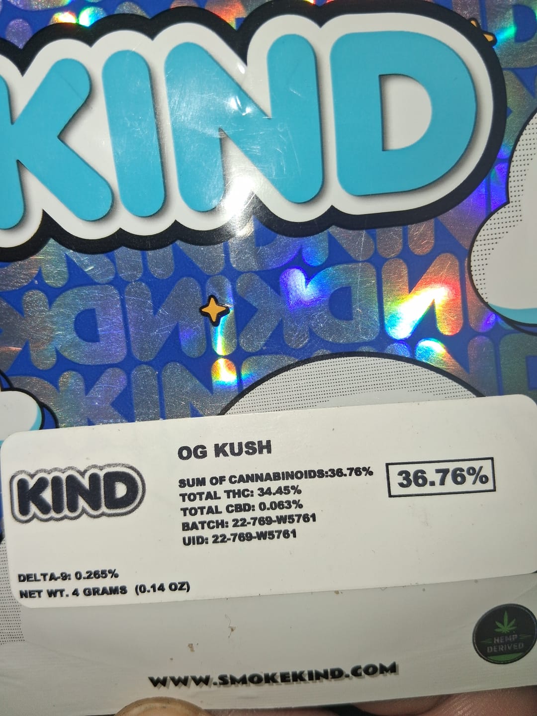 Customer photo review of OG Kush - 4 Grams (Indica)