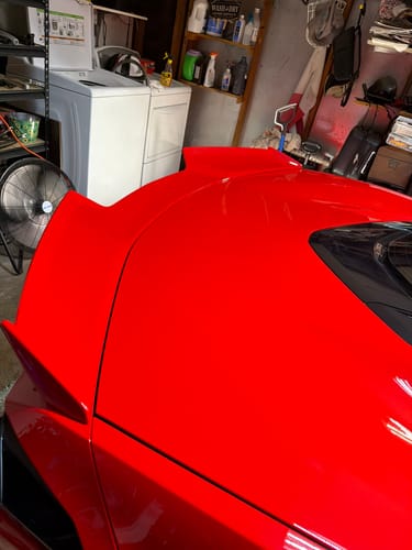 Customer photo review of Z06 Visible Package Corvette C8 Stingray Rear Spoiler