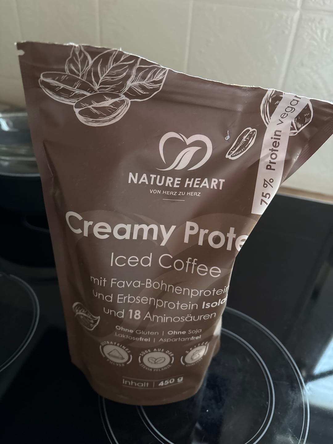 Customer photo review of Creamy Protein Iced Coffee