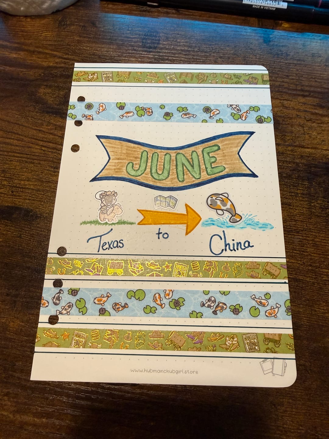Customer photo review of Planner Inserts - Dot grid