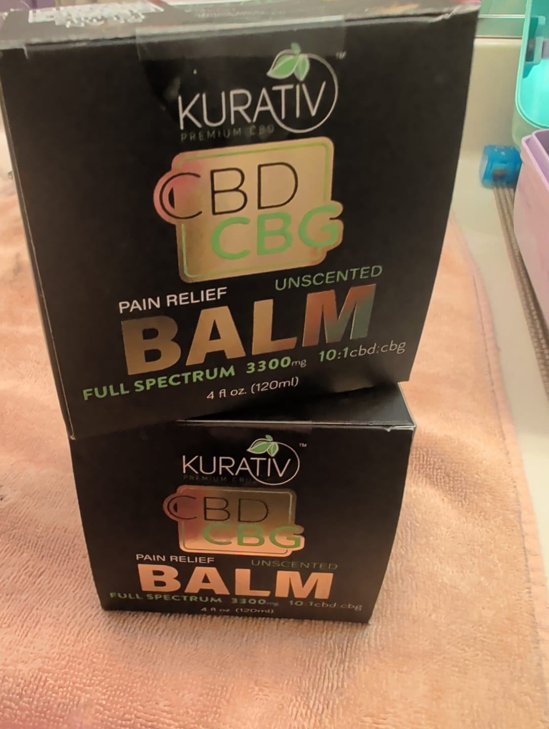 Customer photo review of Full Spectrum 3300mg CBG Balm