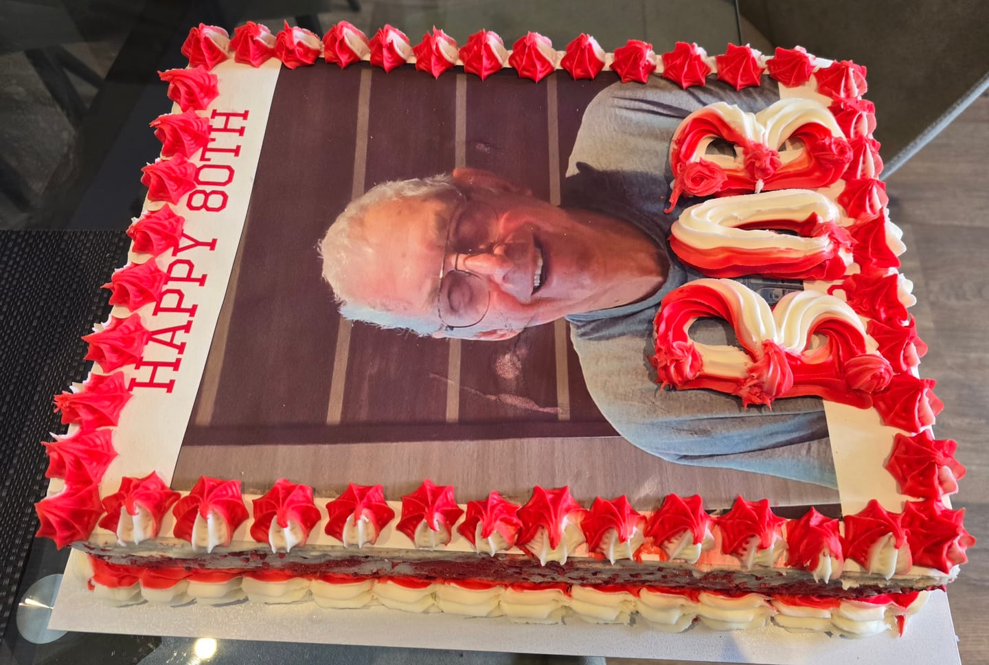 Customer photo review of A3 Rectangle Custom Edible Icing Image