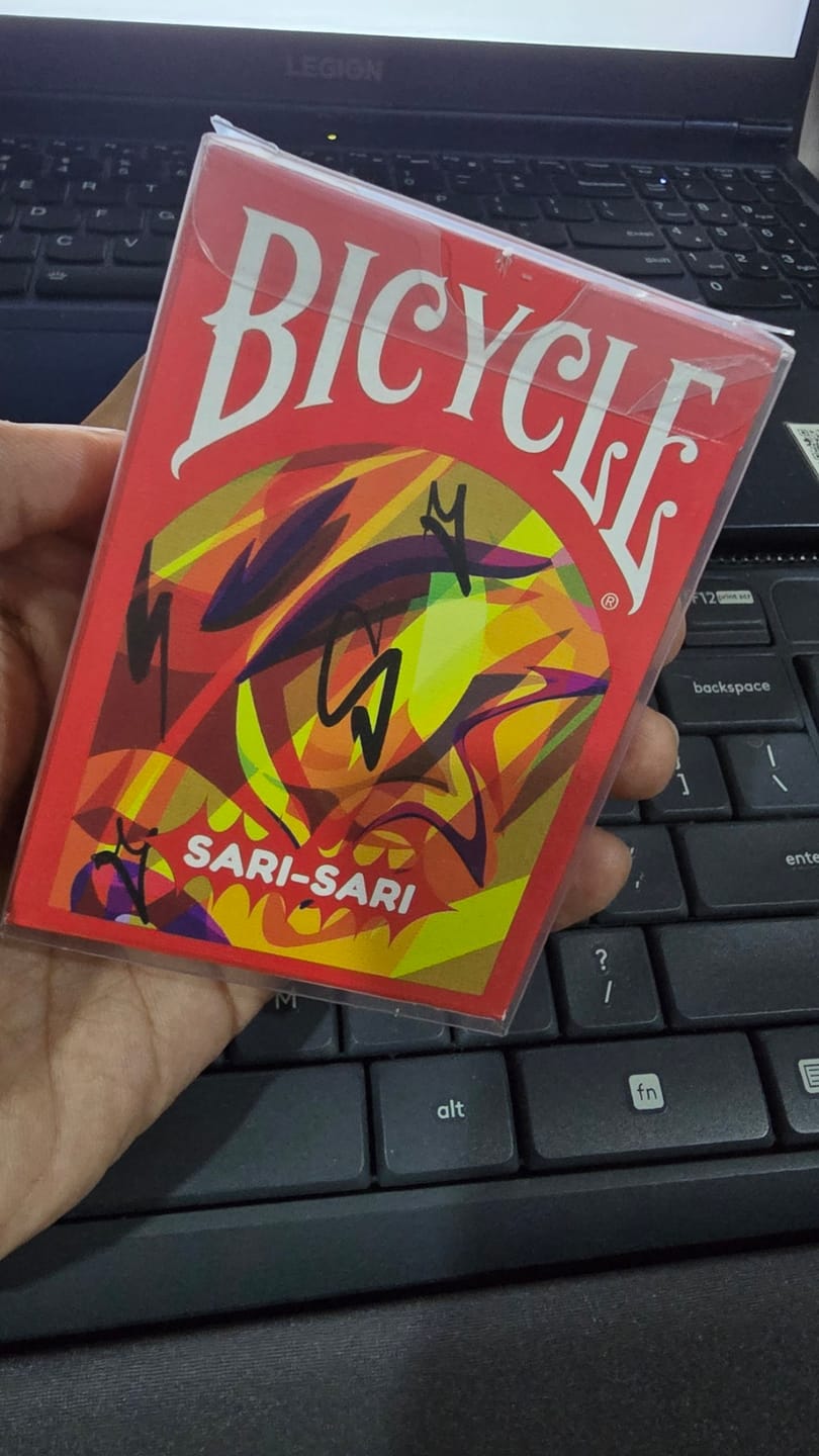 Customer photo review of Bicycle Sari-Sari Code Red Playing Cards