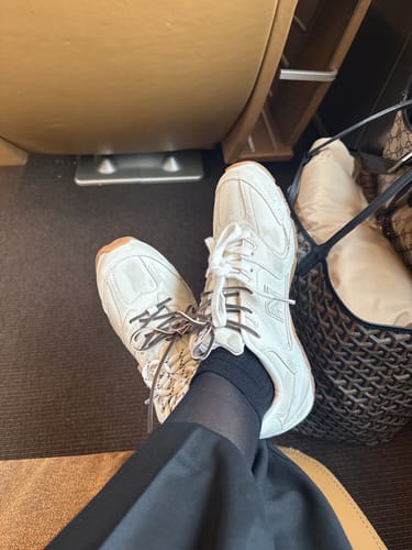 Customer photo review of CC 2026 Sneakers Calfskin and Embossed Suede Calfskin