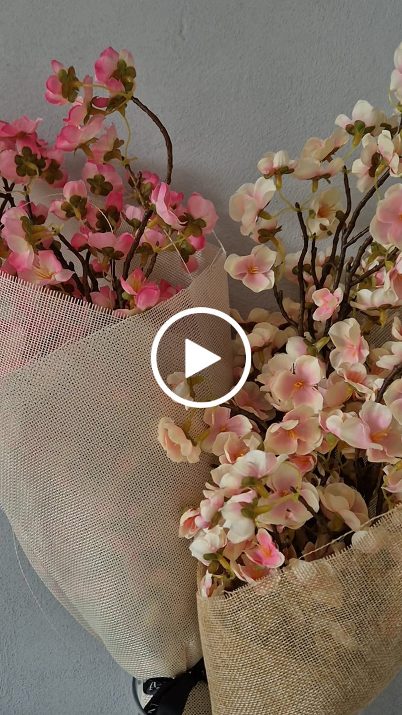 Customer video review of Fleur de Cerisier - Fuchsia rose (3 tiges)