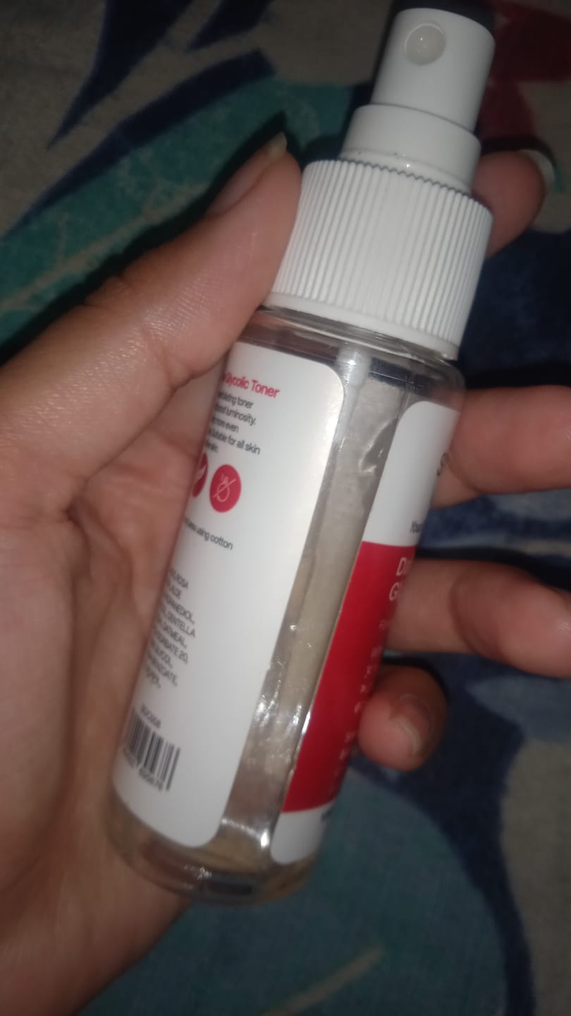 Customer photo review of Daily Glow Glycolic Toner