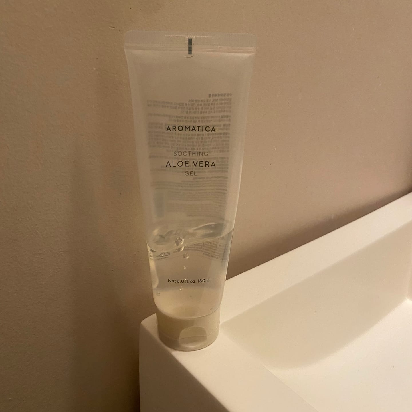 Customer photo review of Organiskais ādu mitrinošais alvejas gels Aromatica Soothing Aloe Vera Gel