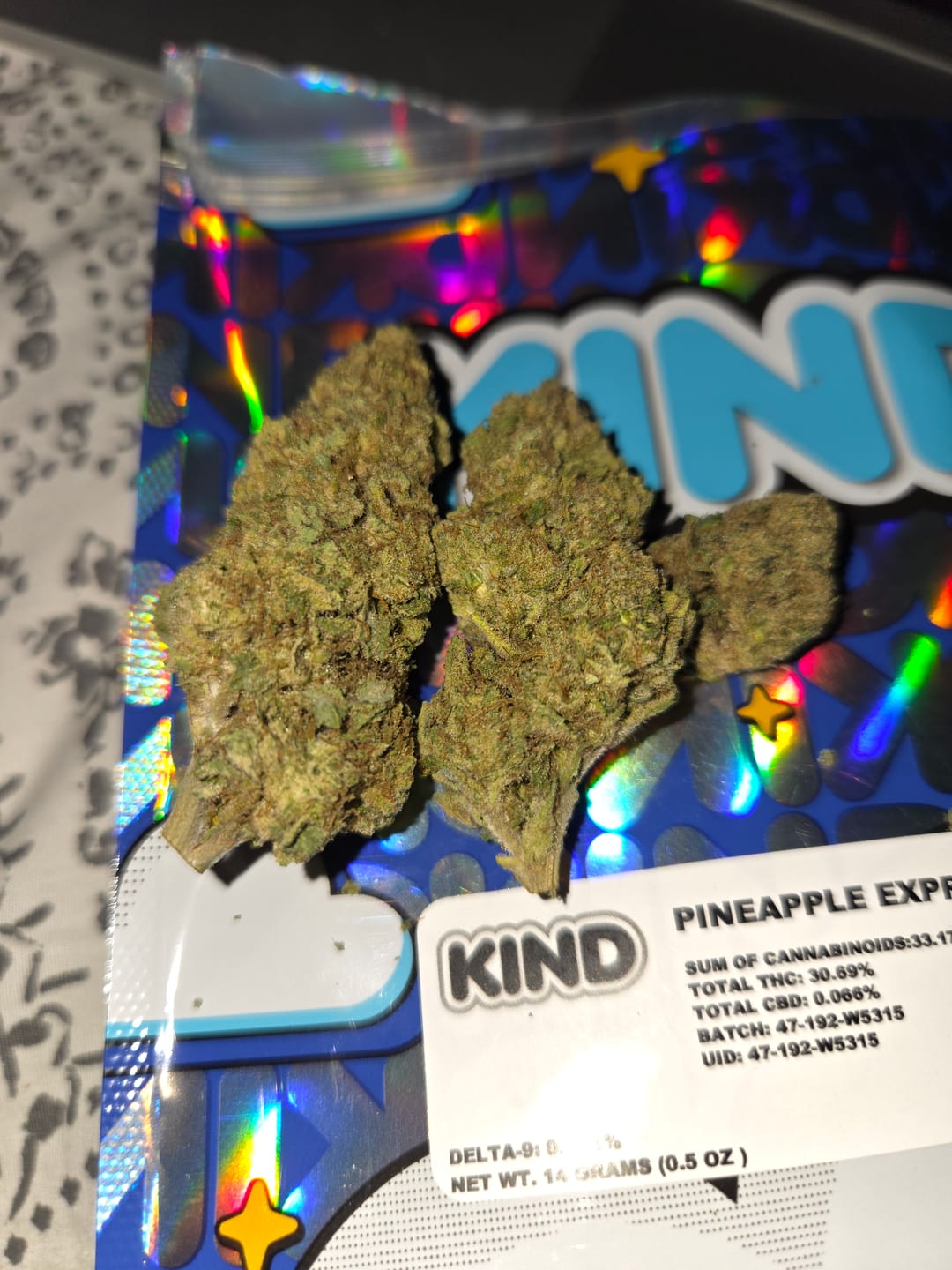 Customer photo review of Pineapple Express - 14 Grams - Sativa