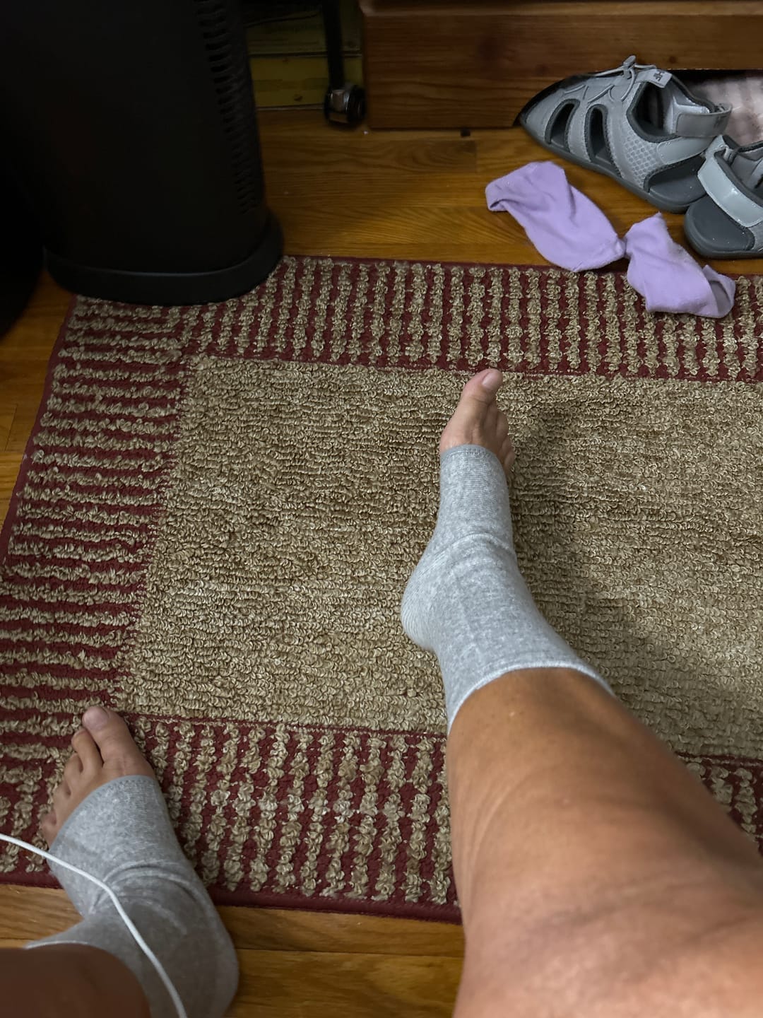 Customer photo review of Meias de bambu premium anti-fadiga
