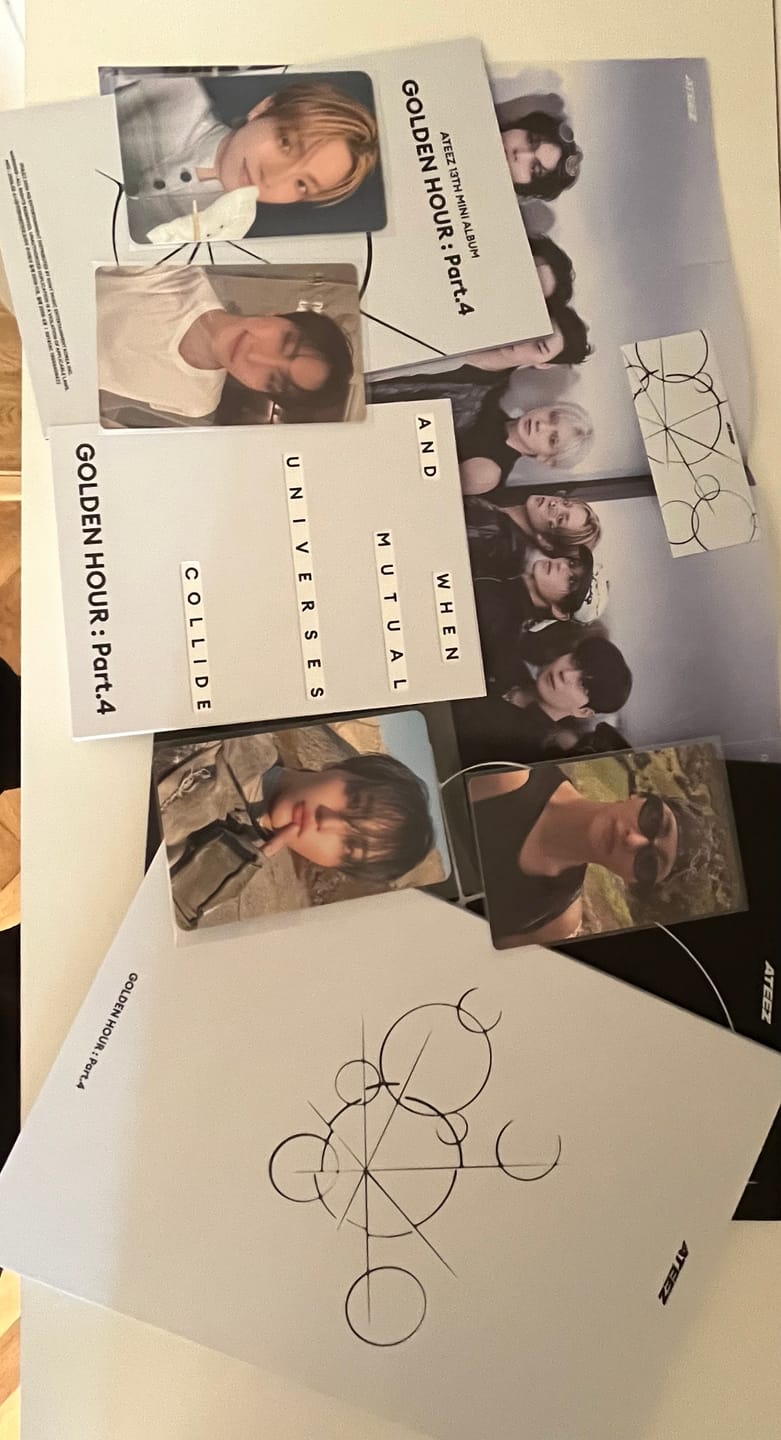Customer photo review of ATEEZ - 13TH MINI ALBUM [GOLDEN HOUR Part.4] MEMBER CHOICE STANDARD VER. (Online Benefit)