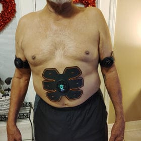 Customer photo review of Blinqo FitPro EMS Ab Stimulator - 20,000 Reps in 20 Minutes (Assorted)