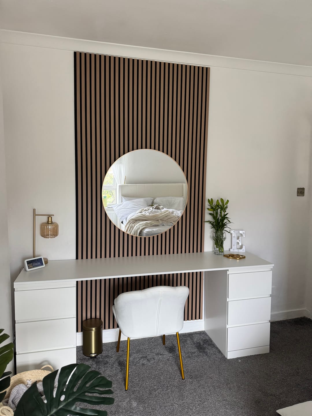 Customer photo review of Premium Acoustic Wall Panels - Natural Oak